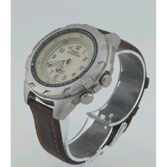Timex Other - Timex Vintage Expedition Shenmue-Style White Dial 2002  Timer Indiglo Mens Watch